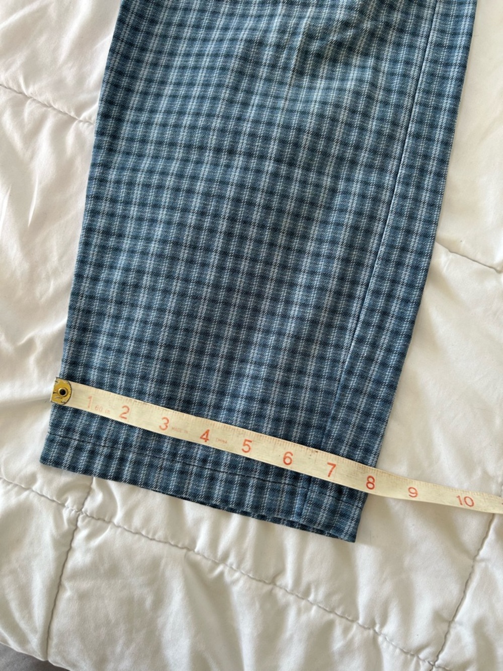 Vintage Levi's SilverTab Blue Check Relaxed Fit Men's pants 30x26 - Picture 9 of 10
